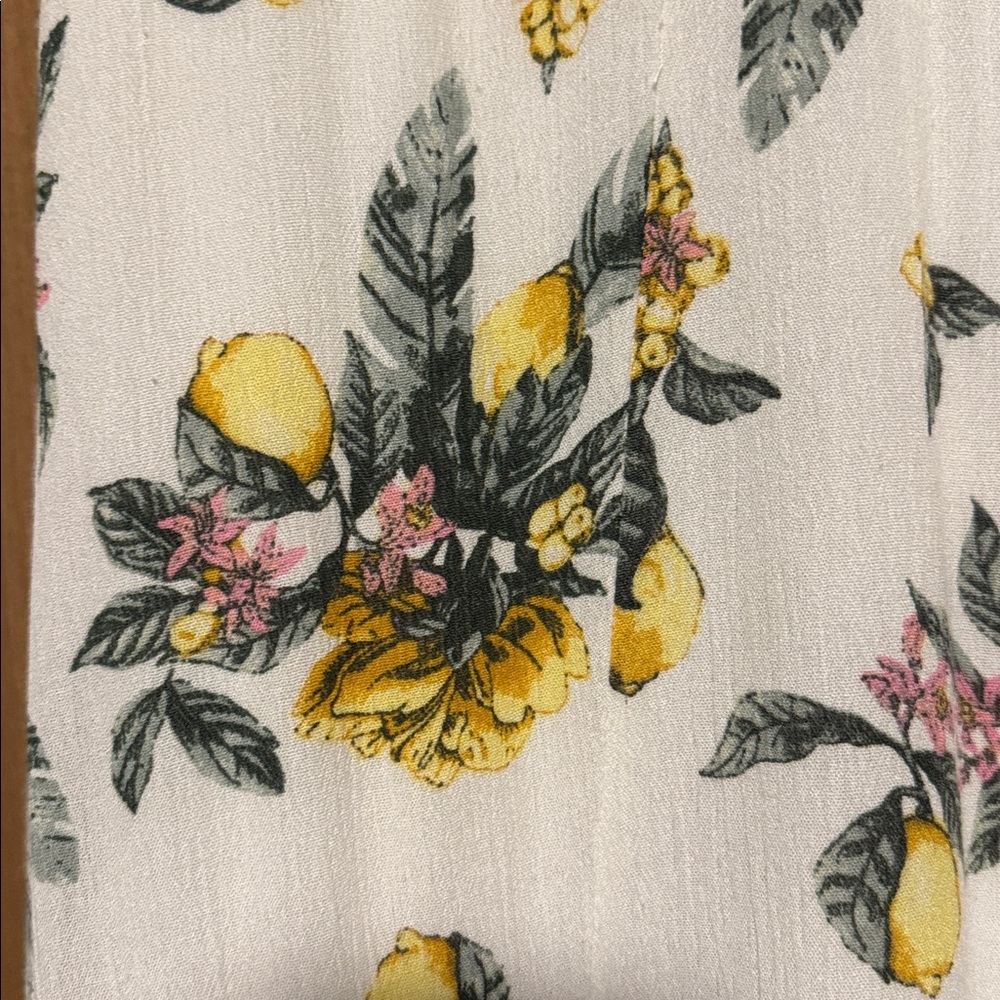Rue 21 tie front lemon maxi dress 🍋 Womens XL 2 slit front Resort vacation Beach - Picture 9 of 15